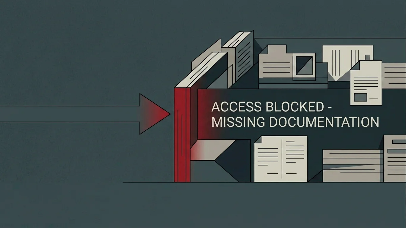 Stylised illustration of a withdrawal request meeting a sudden KYC verification gate