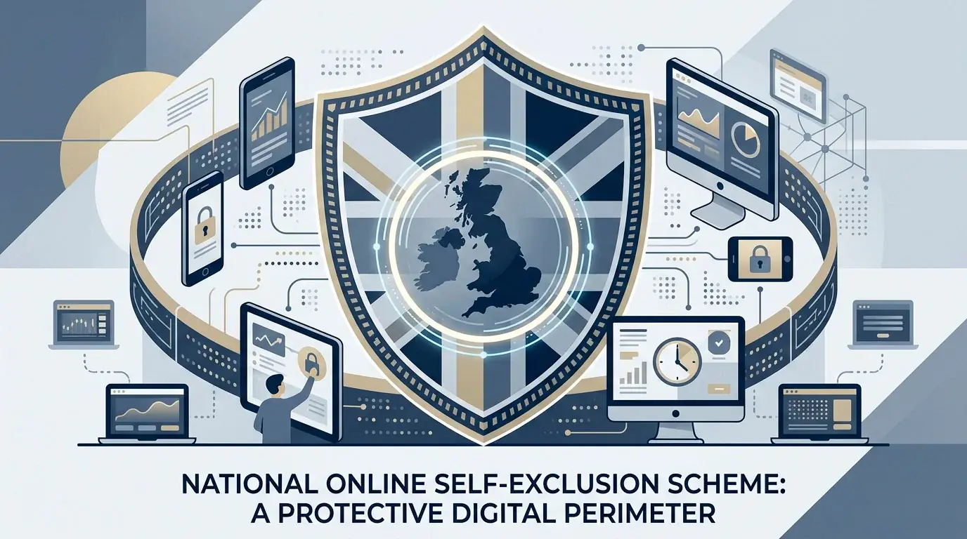 Illustration representing the GamStop national online self-exclusion scheme for the United Kingdom