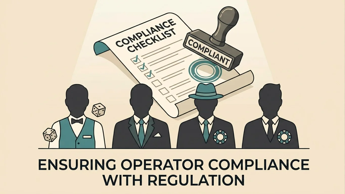 Stylised representation of the LCCP rule that requires UKGC licensees to integrate with GamStop