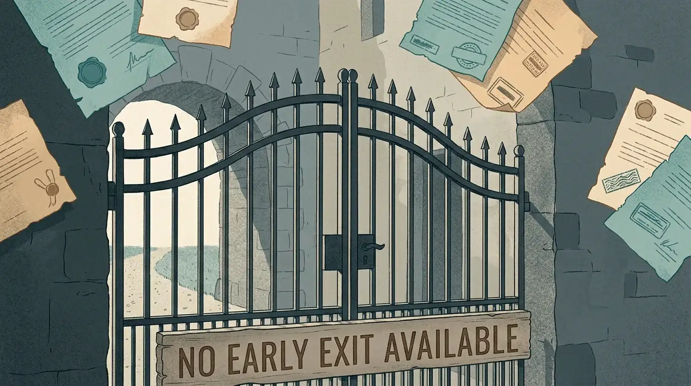 Stylised illustration of a locked gate representing the absence of mid-period GamStop removal